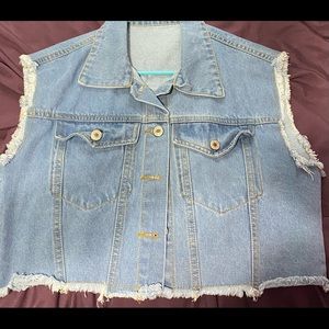 Sleeveless Denim Jacket